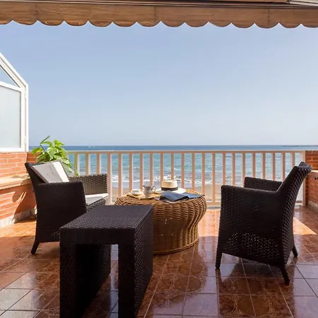 With Terrace On The Beachfront